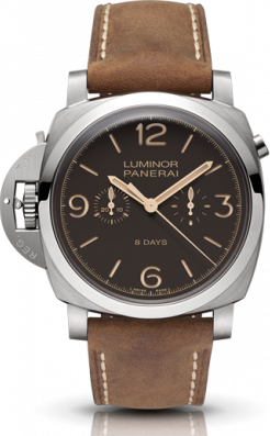 Panerai Luminor 1950 Chrono Mono-Pulsante Left-Handed 8 Days Titanio